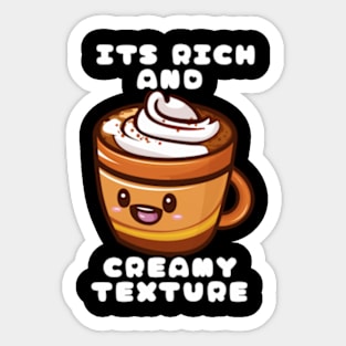 Cute and Happy Cappucino Sticker